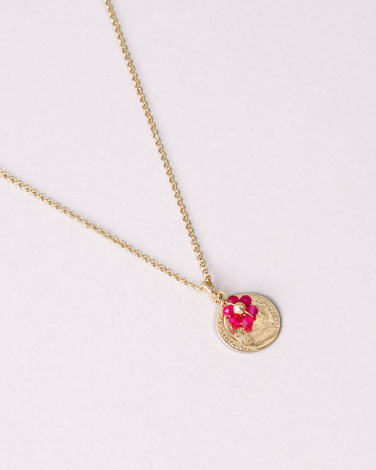 Collana Denario Argento placcato oro