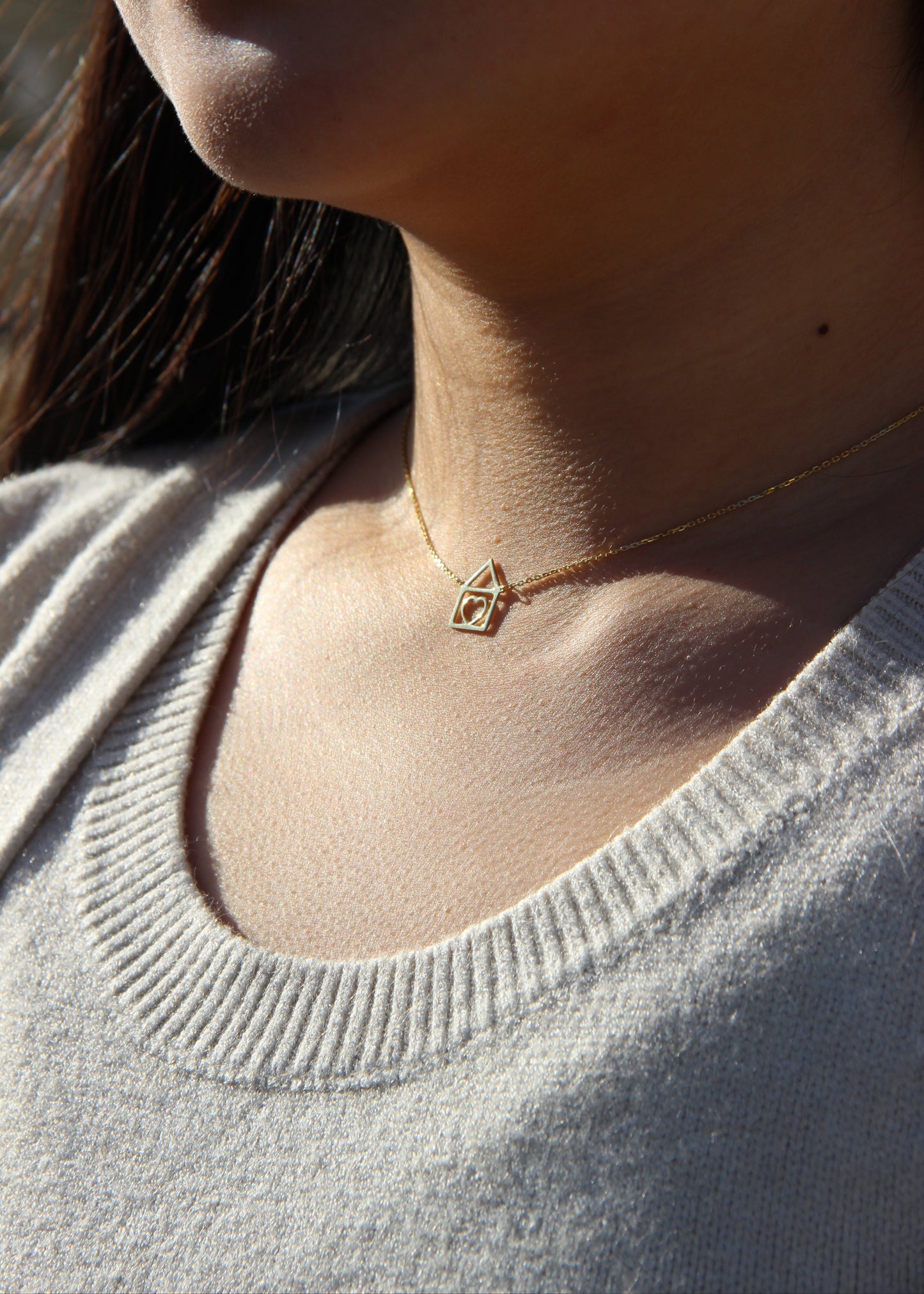 Collana Casetta oro 9kt