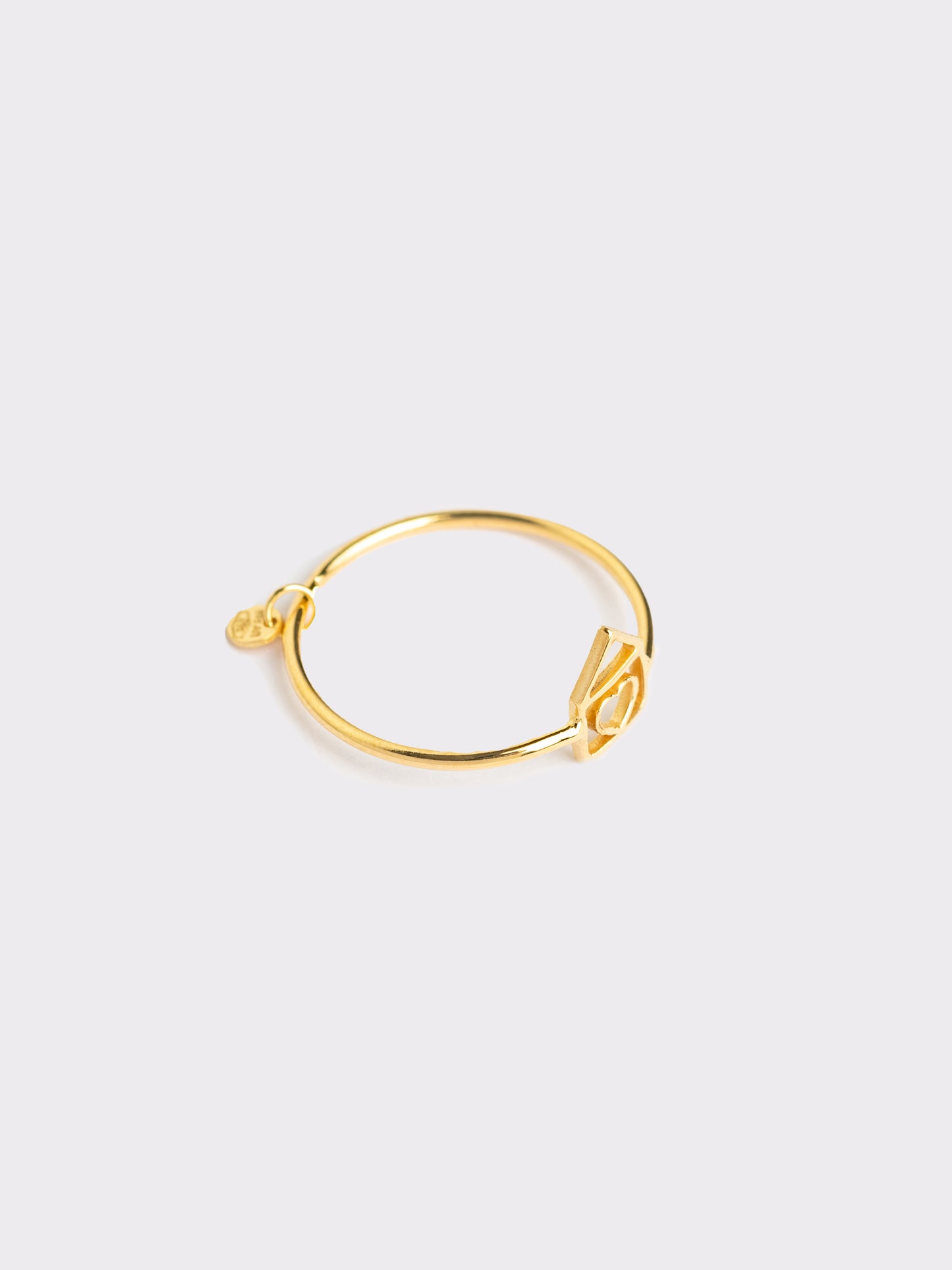 Anello oro casetta