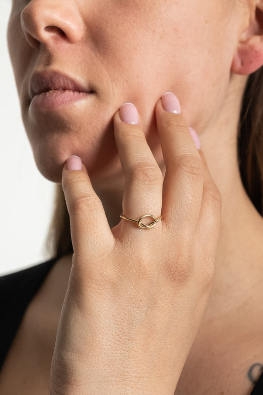 Anello oro nodo