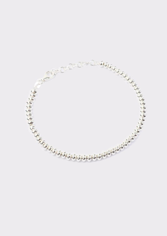 Bracciale argento palline ovali