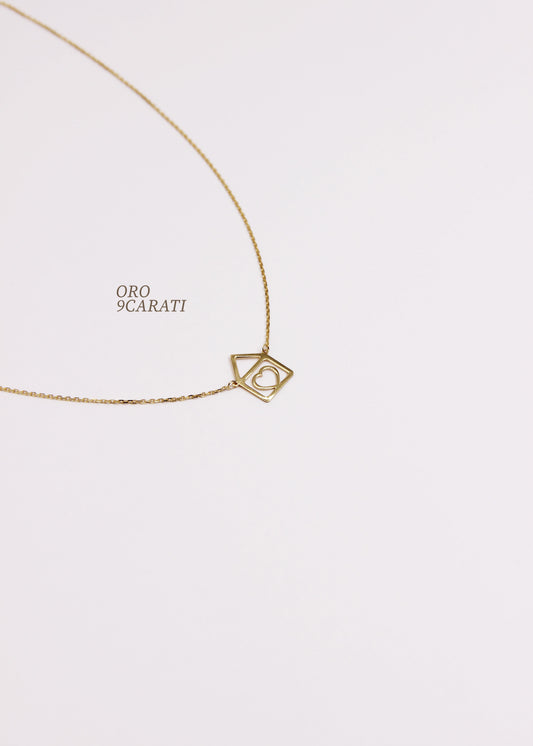 Collana Casetta oro 9kt