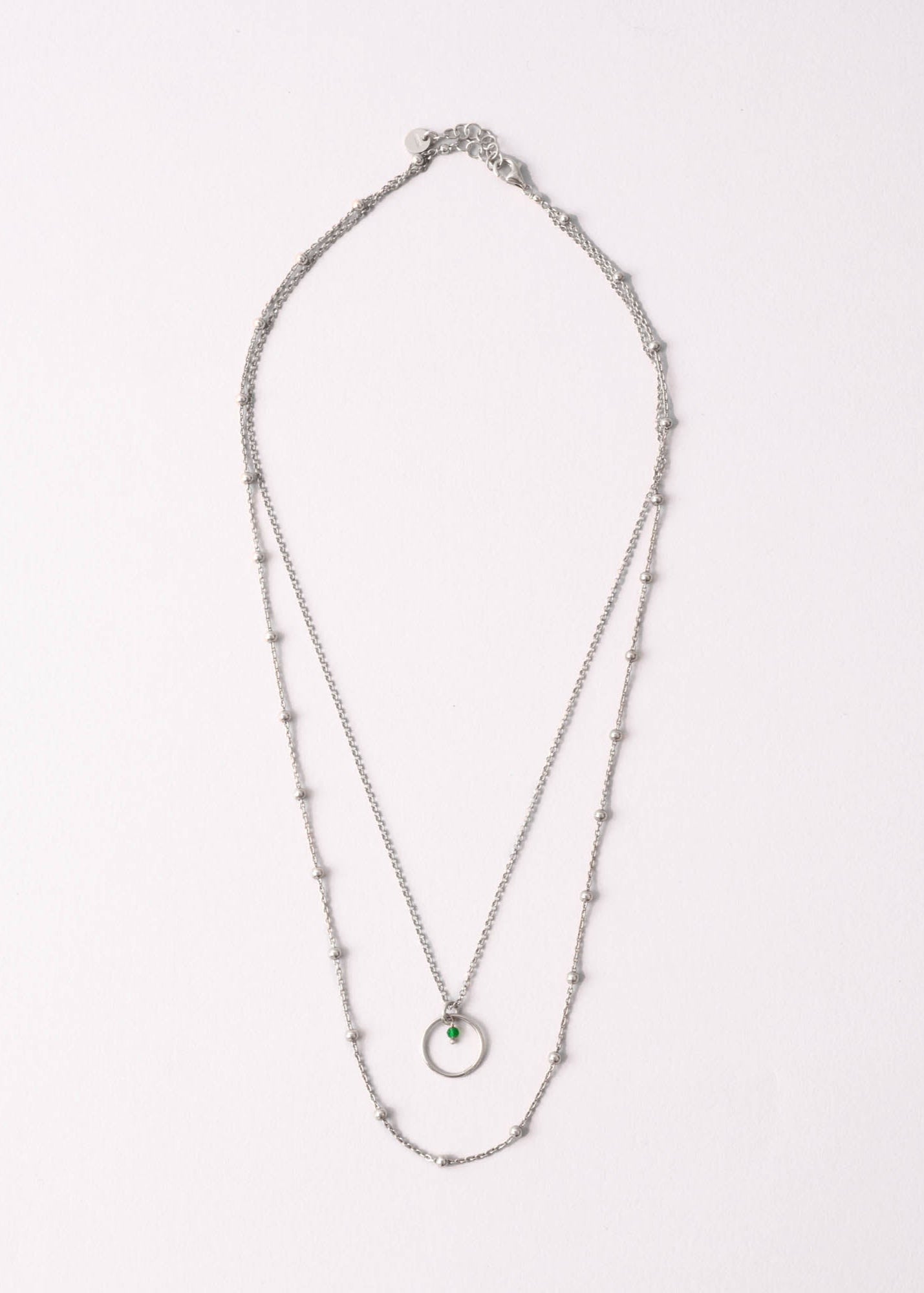 Collana Saturno Argento 925 e pietra dura