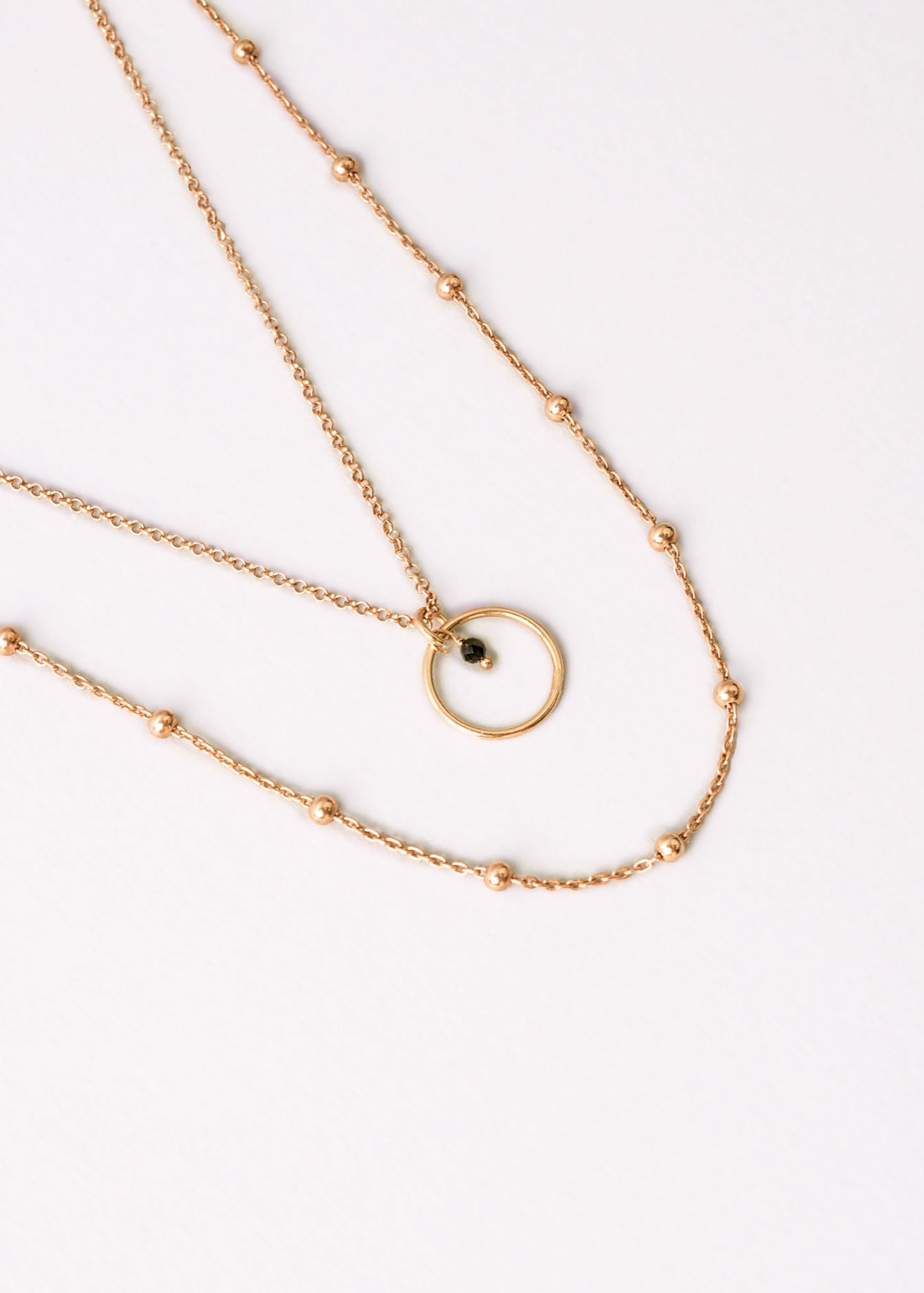 Collana Saturno Argento 925 e pietra dura