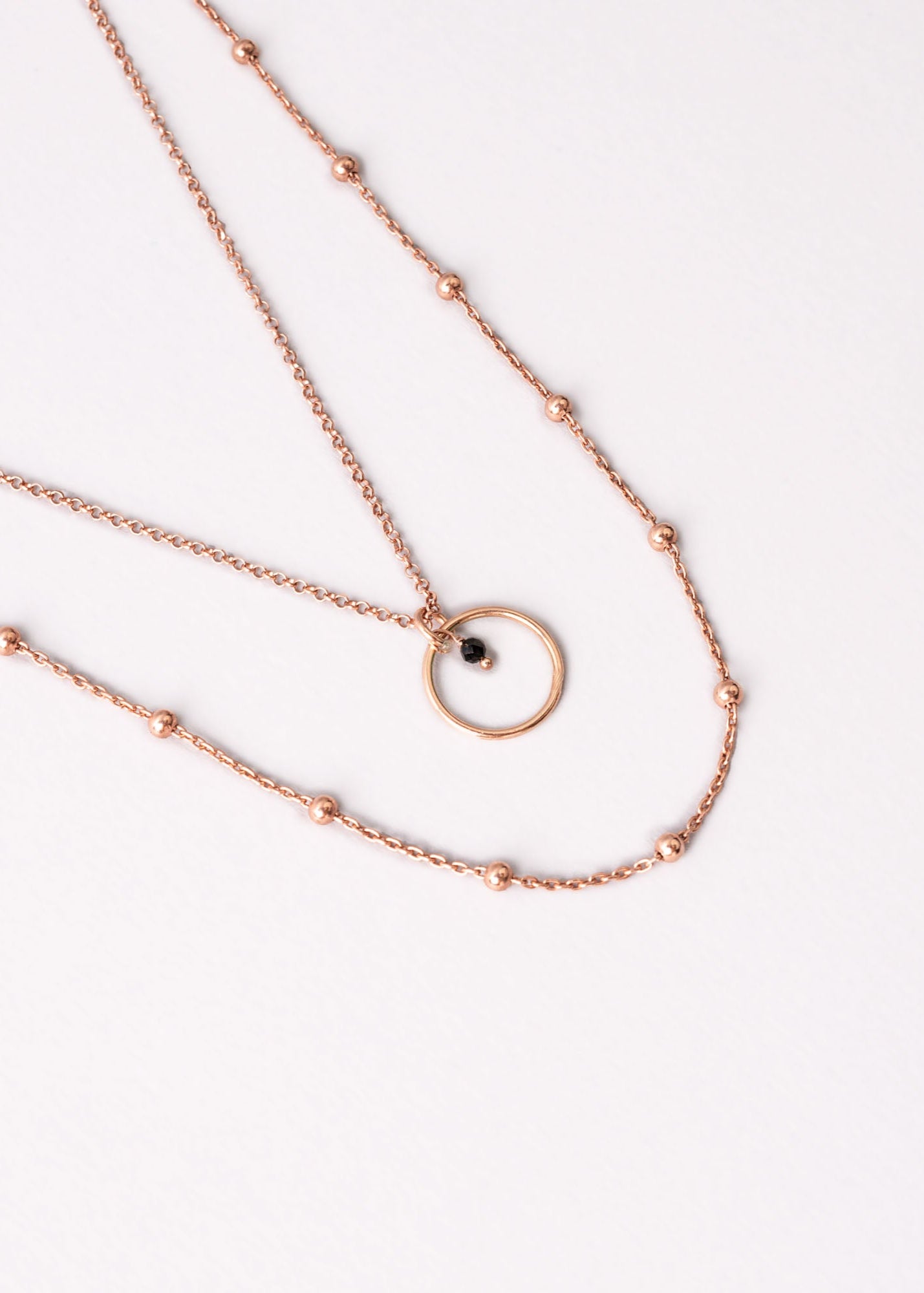 Collana Saturno Argento 925 e pietra dura