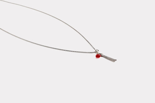 Collana girocollo argento con ciondolo in pietra dura