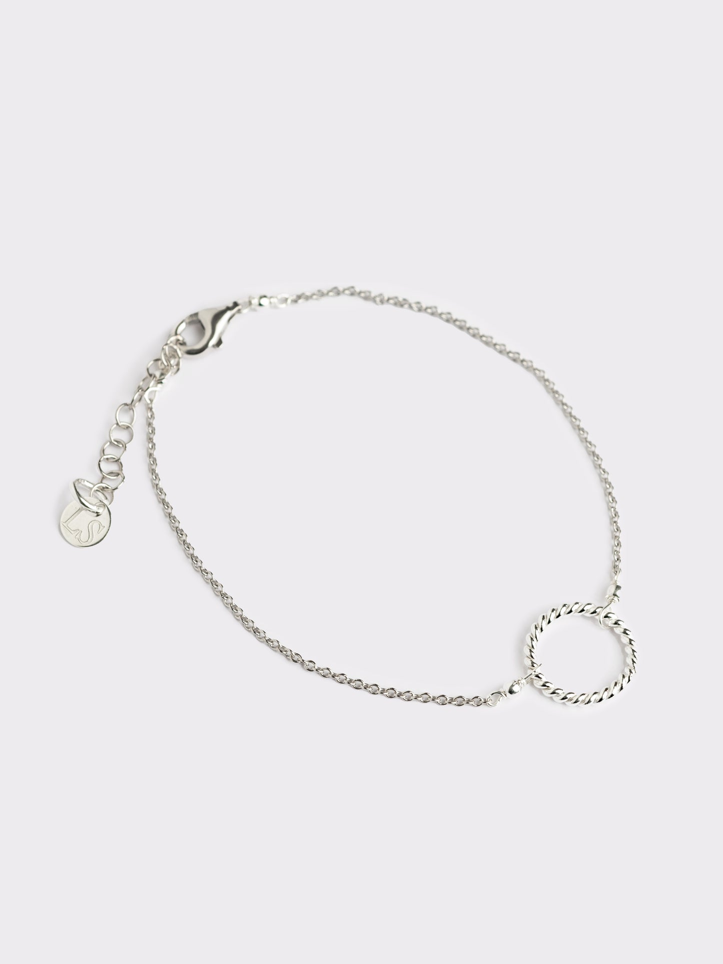 Bracciale in argento cerchio torchon