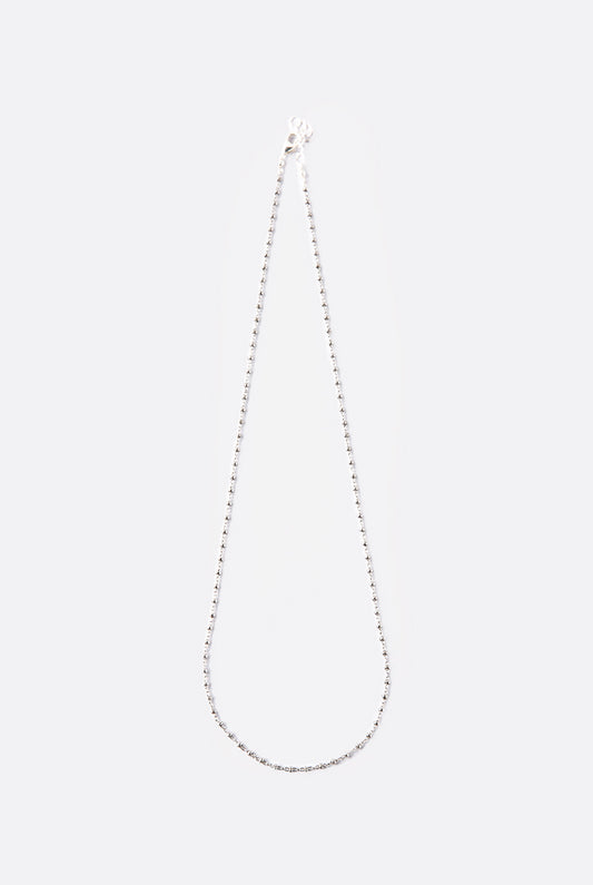 Collana argento girocollo puntinata