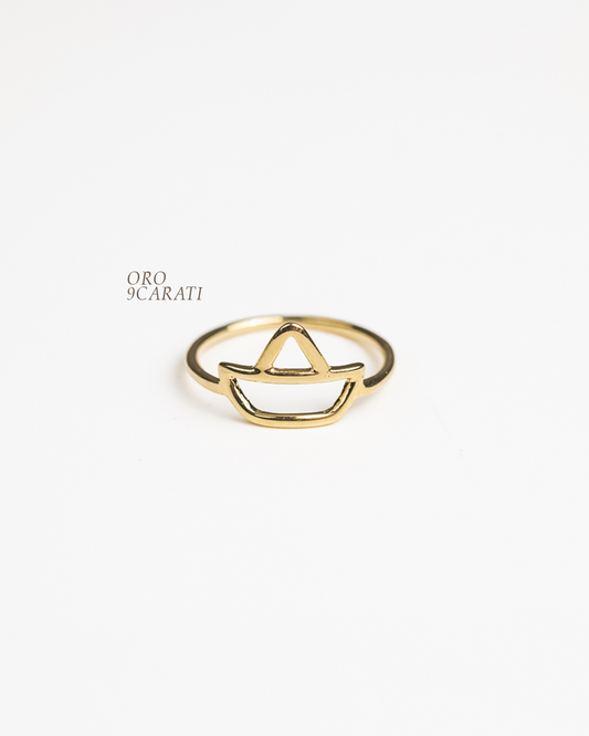 Anello oro barchetta
