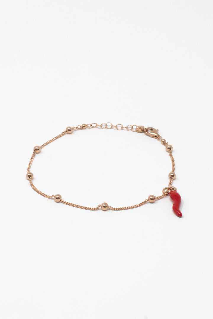 Red horn bracelet