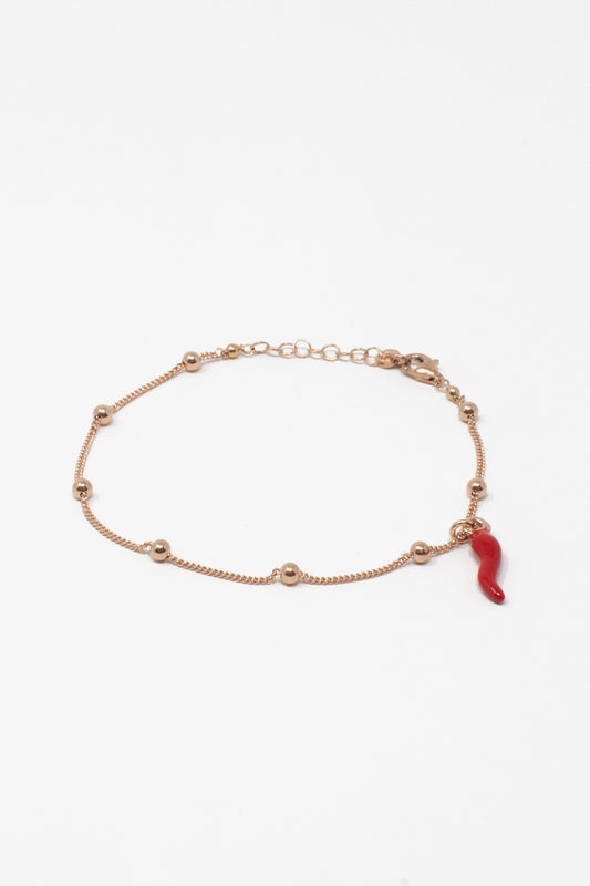 Bracciale cornetto rosso