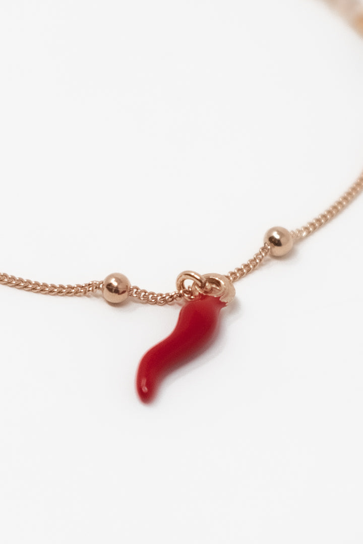 Red horn bracelet