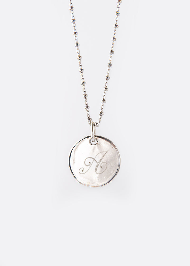 Collana medaglia con incisione