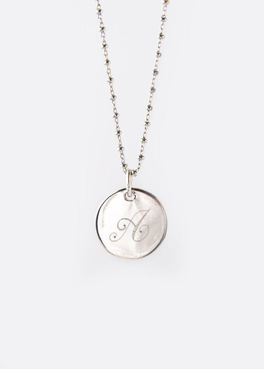 Collana medaglia con incisione