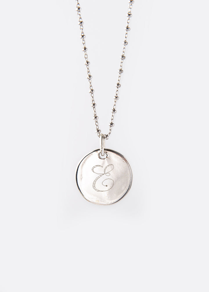 Collana medaglia con incisione