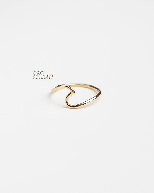 Anello oro onda